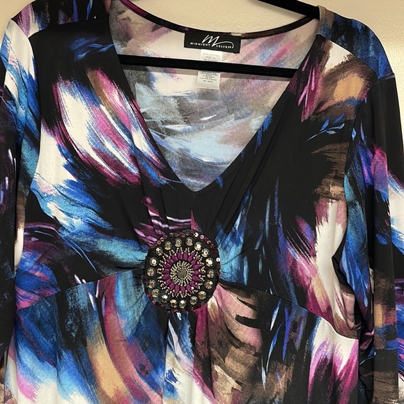 Midnight Velvet Sequins Top SzXl - Picture 3 of 11